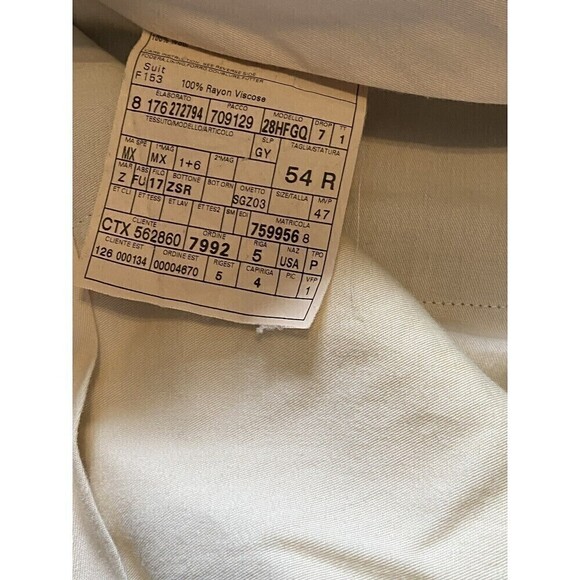 ERMENEGILDO Zegna Suit Size 54R 44R US Gray Maroon White Pinstripes 100%… - Picture 13 of 16